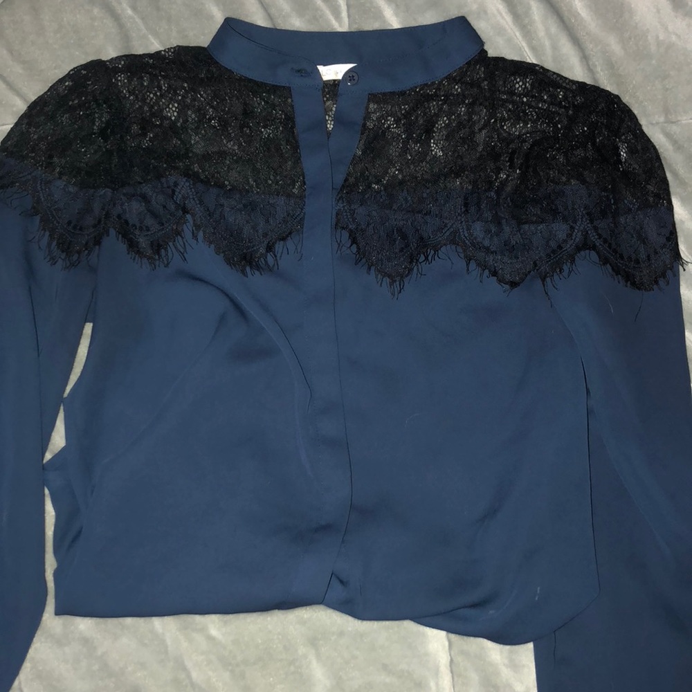 Sheer Blue Blouse